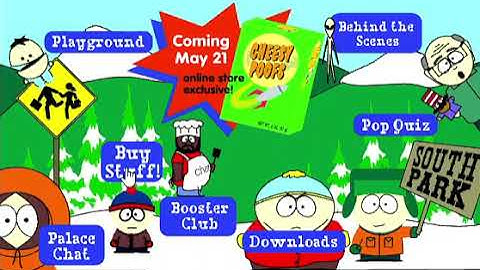 South Park 1998 Flash Website Menu