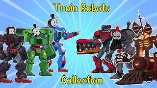 Robot Trains and Among Us Animation Compilation #soloanimation