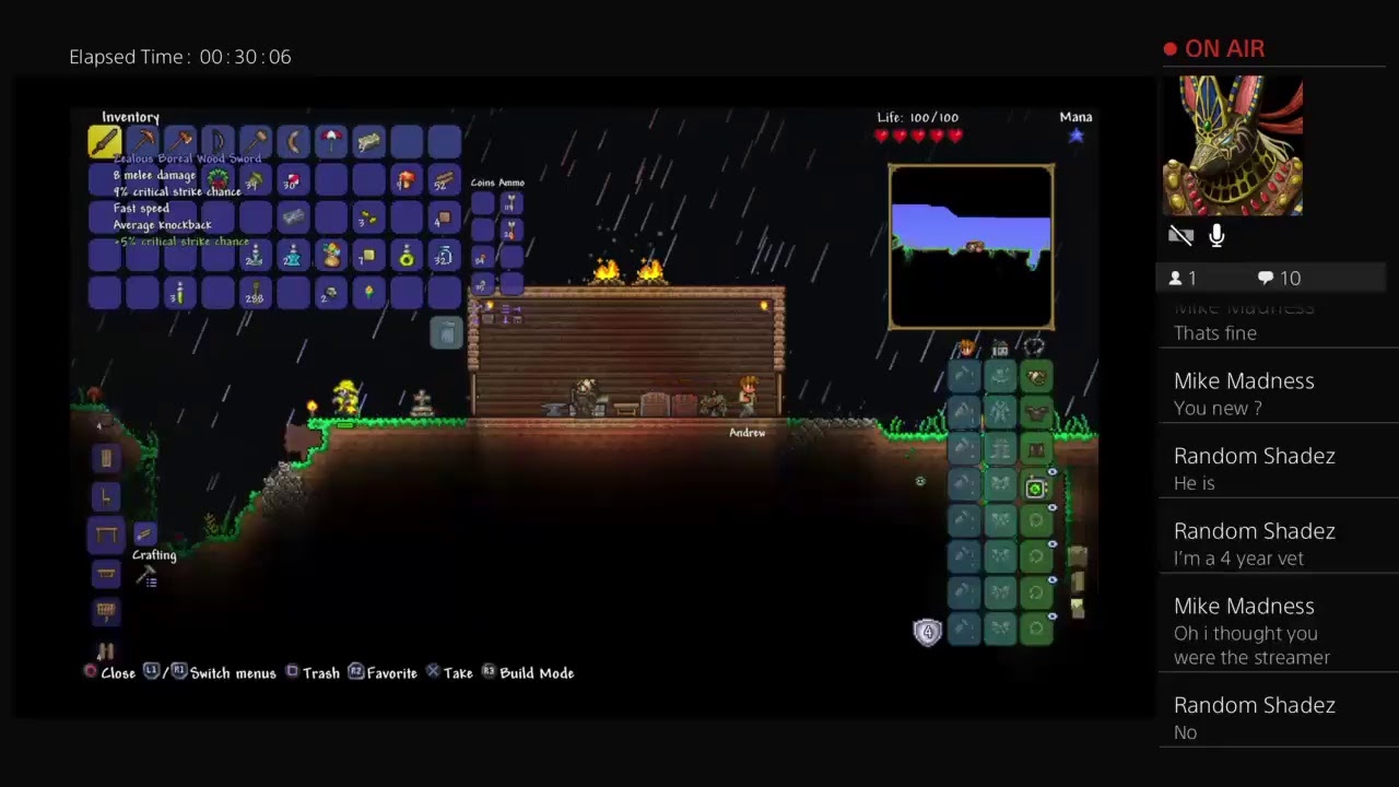 Playing terraria solo - YouTube
