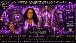 Gold Love Amethyst Cognitive Passport 1 | Open Doors I Welcome to the Library I Peace & Restore