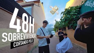 Cómo SOBREVIVIR  SIN DINERO 48h  *reto cortando el pelo✂️| PARTE 1