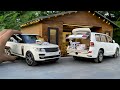 Toyota Land Cruiser LC200 vs Range Rover SV Autobiography | off-roading | Diecast Model Cars