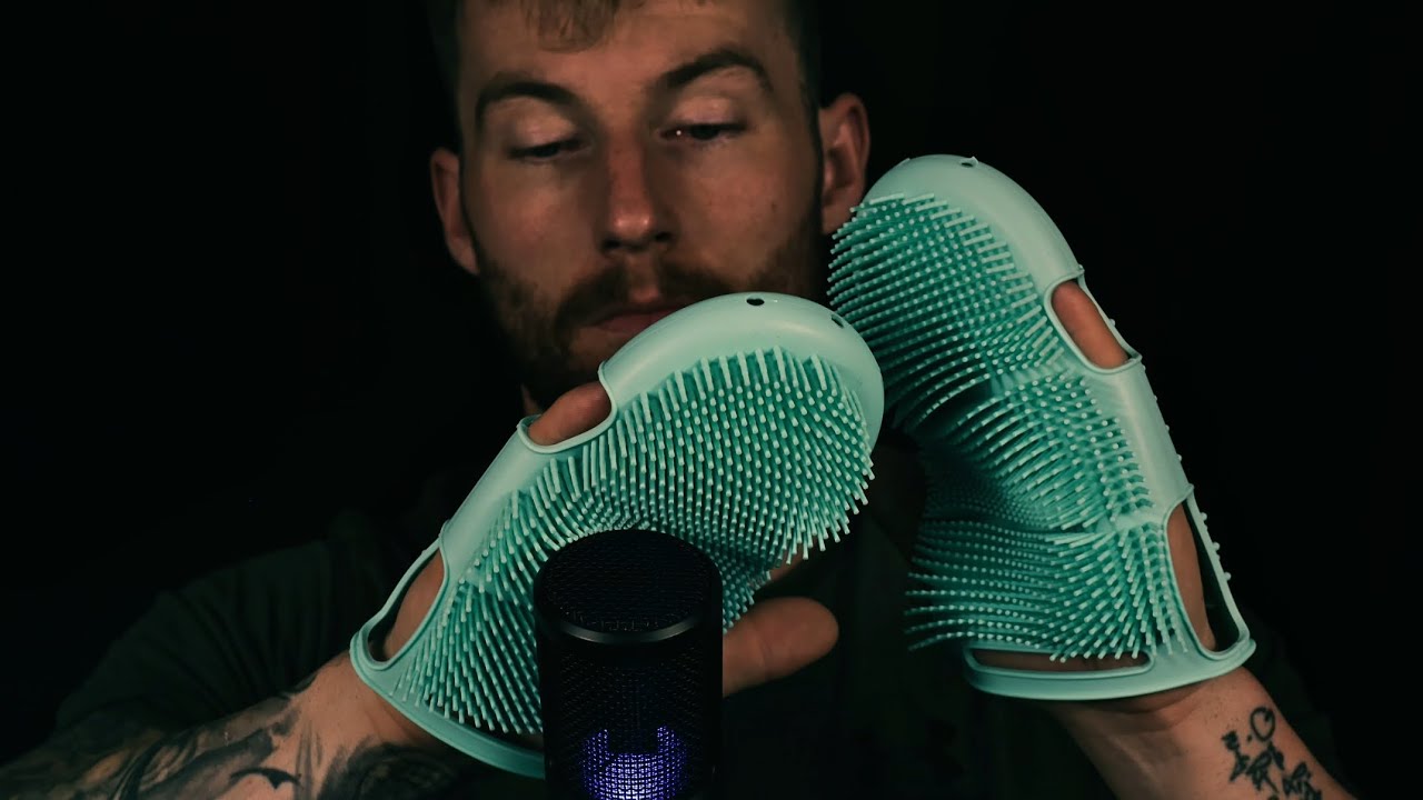 ✨Scrub mitt sounds 💤 ASMR 