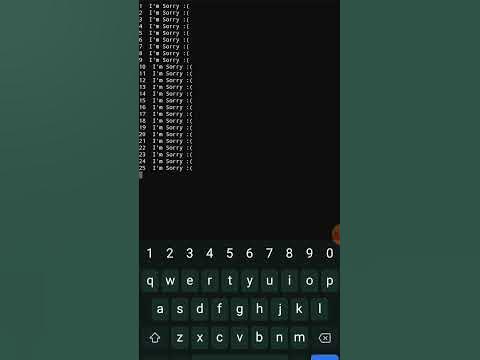Printing I'm Sorry 100 Times in Python #shortvideo #shorts #short # ...