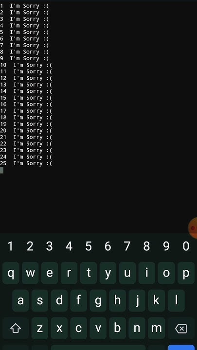 Printing I'm Sorry 100 Times in Python #shortvideo #shorts #short # ...