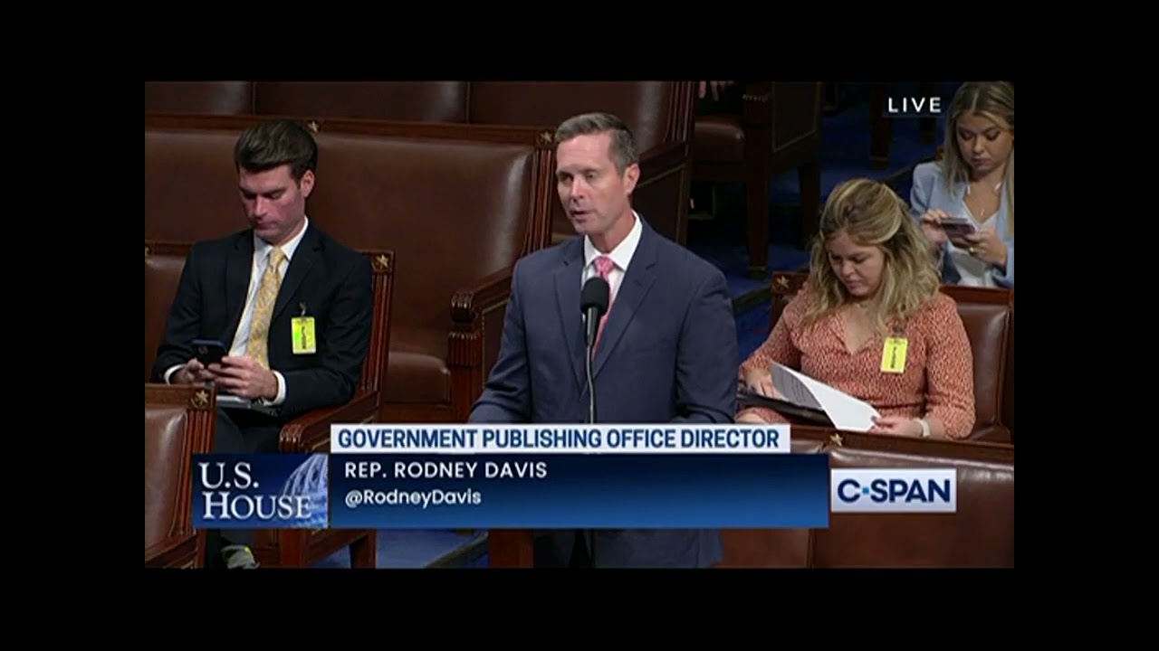 Ranking Member Davis Supports the Establishment of Term Limit for GPO Director