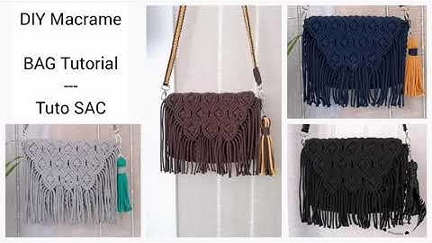 DIY Macrame Bag Tutorial EN-FR Tuto Sac en macramé | #4