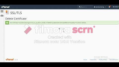 Install Free SSL certificate on cPanel 2019