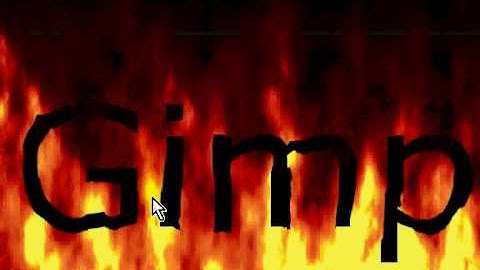 How to animate fire and use it to make a signature in Gimp