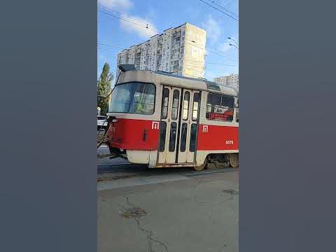 Трамвай татра Т3 з 2 вагонів - YouTube