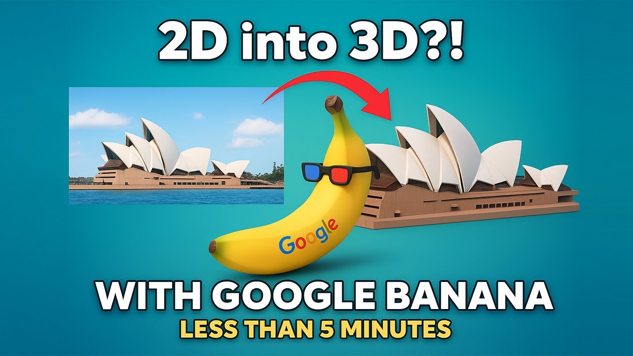 Nano banana Ai 2D into 3D model full beginners Guide for Architecture ...