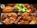 Braised Pork Belly with Eggs (Tau yew bak) 红烧肉