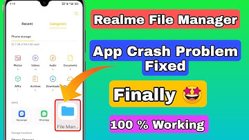 Realme App Crash Problem Solved | File manager Not opening | new method working | 👍