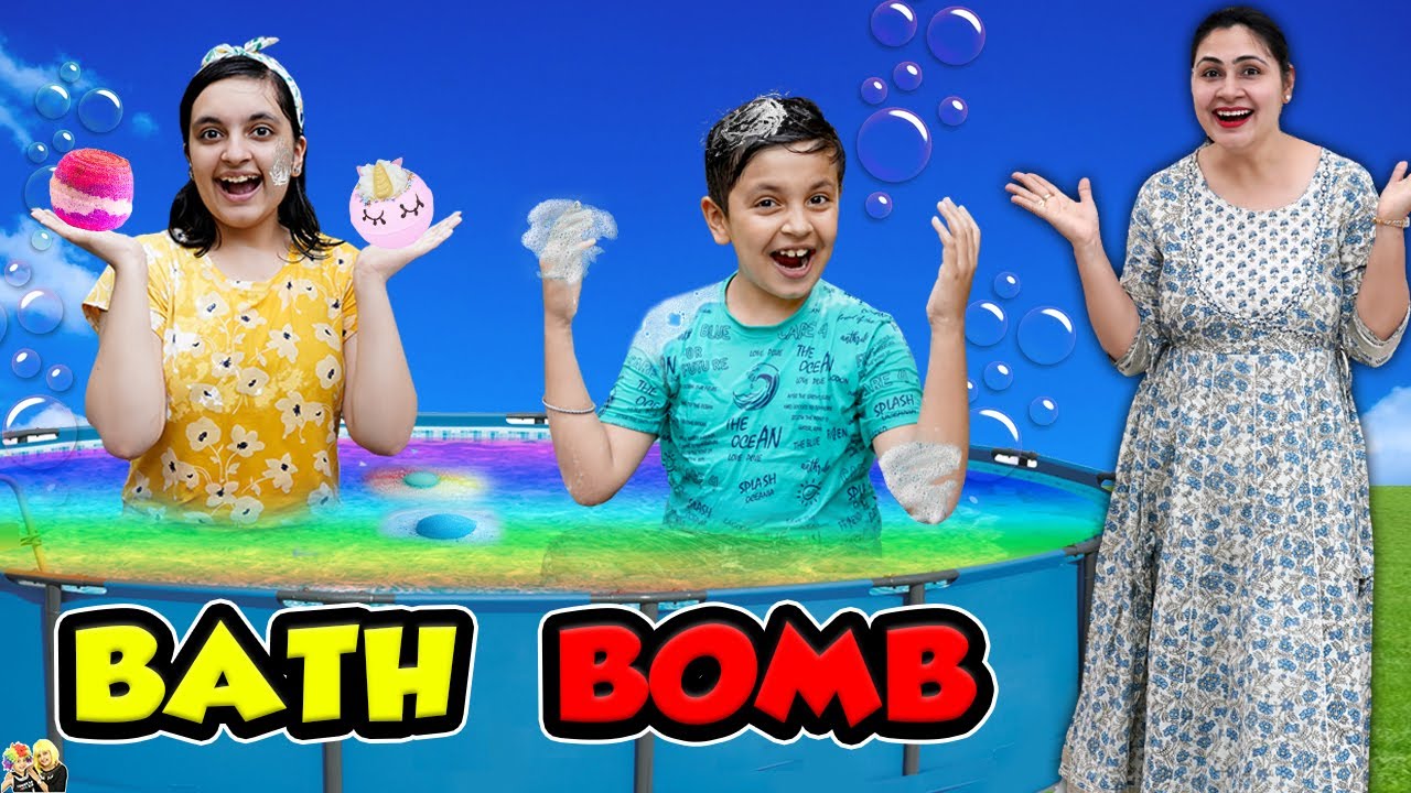 BATH BOMB | Mystery Bathbombs | Aayu vs Pihu Pool Challenge | Aayu and Pihu Show