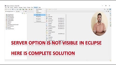 Server option is not visible in Eclipse 😕Complete solution #eclipse #server Server option is missing