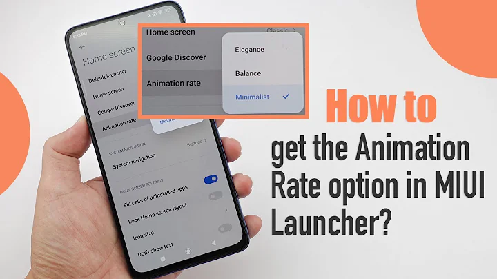 How to add the Animation Rate option in MIUI Launcher?