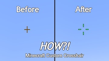 How to CUSTOMIZE your CROSSHAIR in Minecraft