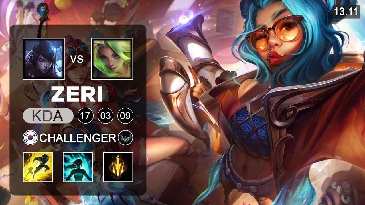 Zeri vs Aphelios ADC - KR Challenger - Patch 13.11 Season 13