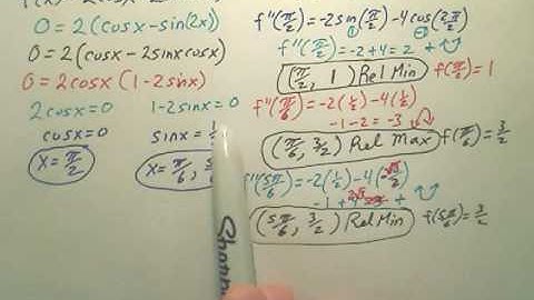 3.4b Concavity & 2nd Derivative Test - Calculus