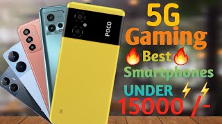 Top 5 Best 5G Smartphones Under ₹15000| Best 5G Gaming Under 15000 | July 2023 | 120Hz | 8GB+128GB
