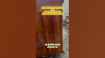 ￼TỦ THỜ GÒ CÔNG 9 ĐŨA CĂM XE- MẶT GÕ ĐỎ-Cẩn trụ, mặt trơn vân bôngĐã hoàn thiện xong