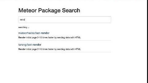 Custom search solution for a Meteor app using Elastic Search