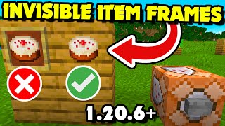 How to Get & Spawn INVISIBLE ITEM FRAMES in Minecraft 1.20.6+ Java?! Entity Data Component [Easy]