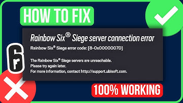 Rainbow Six Siege Error Code 8-0x0000007d [FIXED]
