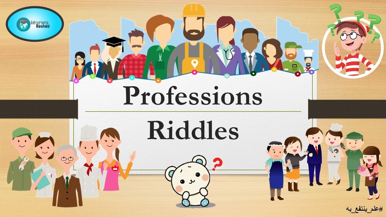 Professions riddles in English with pictures and answers - YouTube