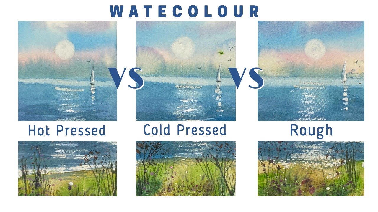 Watercolour Papers: Hot Pressed vs Cold Pressed vs Rough – Gwartzman's Art  Supplies