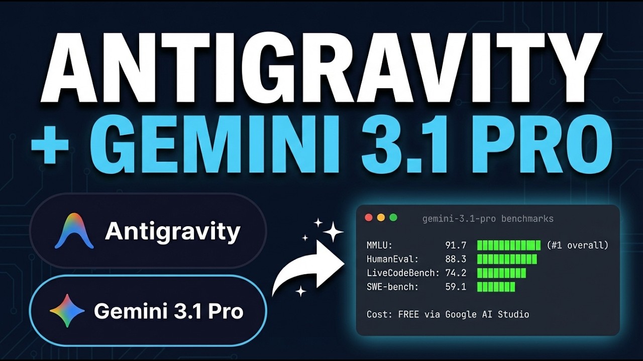 Приложение Google AntiGravity получило ОГРОМНОЕ обновление (используйте Gemini 3.1 Pro БЕСПЛАТНО)