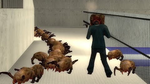 RUNNING FROM HEADCRABS AT THE WATERPARK || GMOD 4