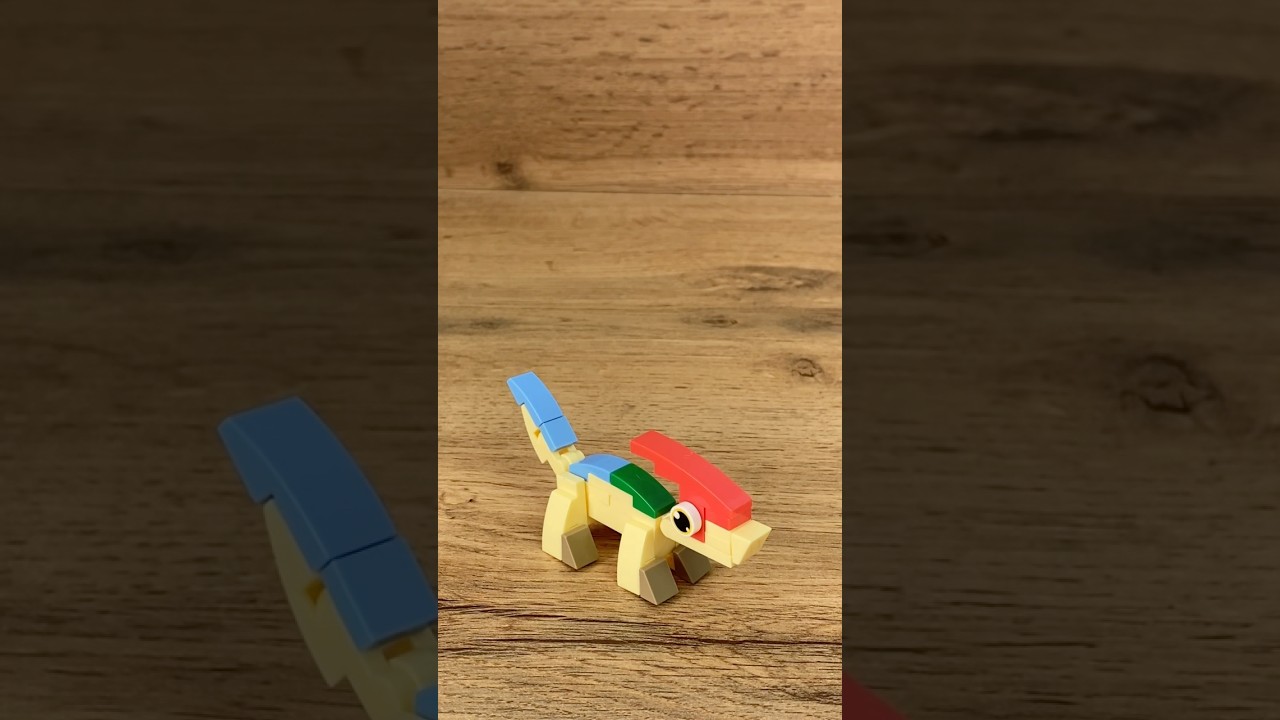 Собираю паразауролофа из Лего 