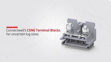 CSN6 Terminal block reliable stud type connection technology
