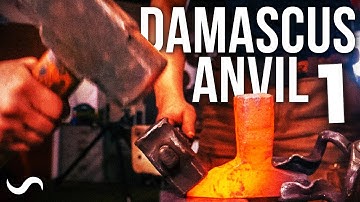 FORGING A DAMASCUS ANVIL?!? Part 1