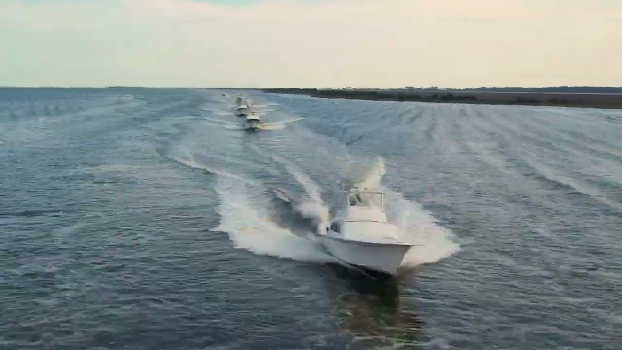 Pirates Cove Billfish Tournament, watch these boats coming in after competition