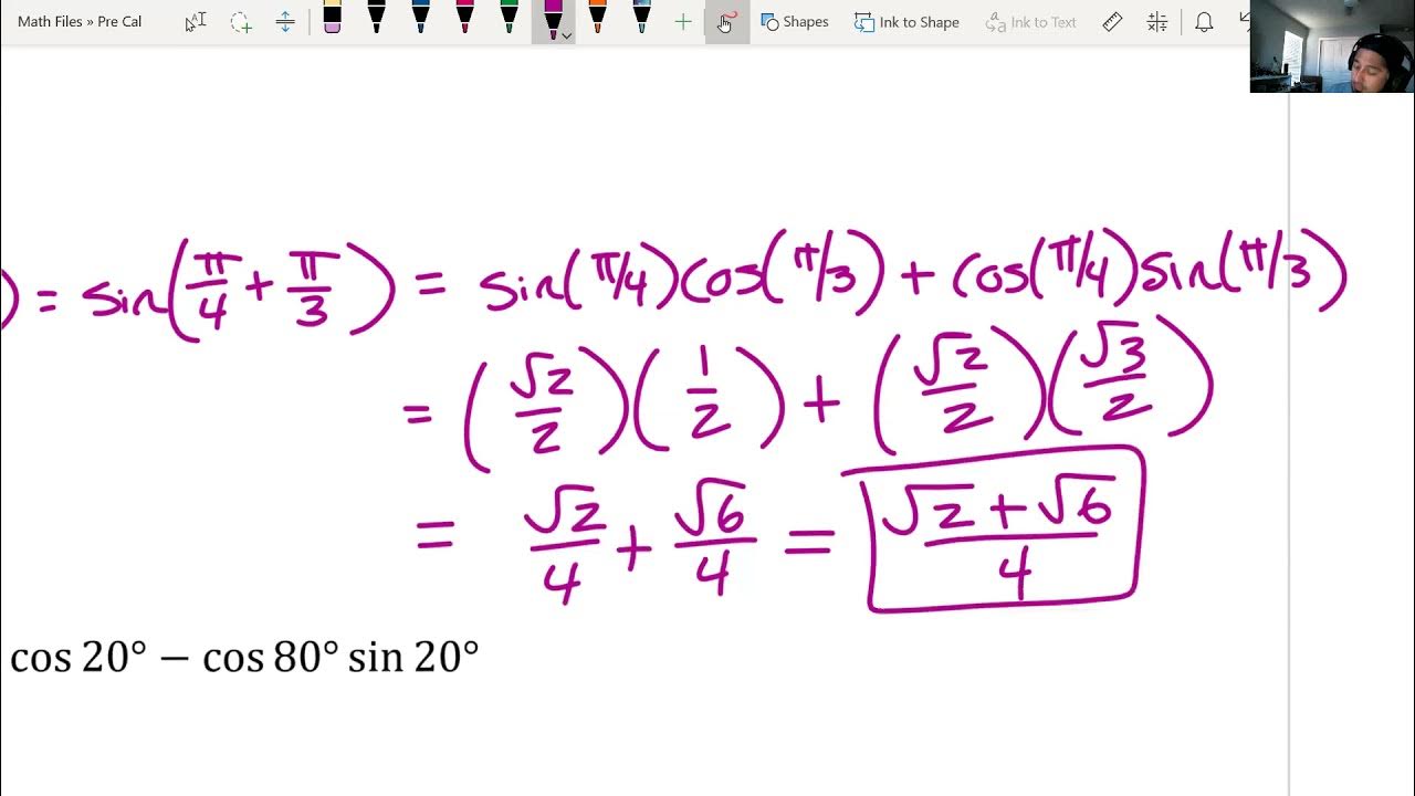 8 5 Sum And Difference Formulas Remote YouTube 8-5-sum-and-difference-formulas-remote-youtube
