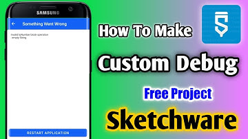 Custom Debug Activity In Sketchware | Custom Crash Report In Sketchware | Sketchware | Sketch Store