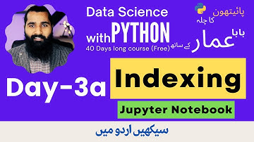 04- Indexing in python [ ] (Day-3) | jupyter notebook #baba_aammar