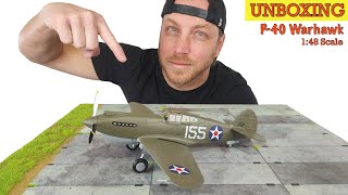 1:48 Hobby Master P-40 Warhawk (diecast) UNBOXING