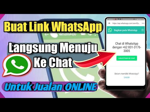 Cara Membuat Link Whatsapp Langsung Masuk Ke Chat Untuk Jualan Online Youtube