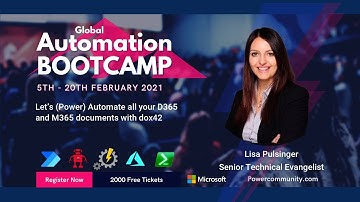 Let’s (Power) Automate all your D365 and M365 documents with dox42. - Global Automation Bootcmp 2021