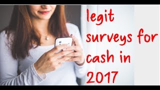 Legit Surveys For Cash Quick Pay Survey In 2017