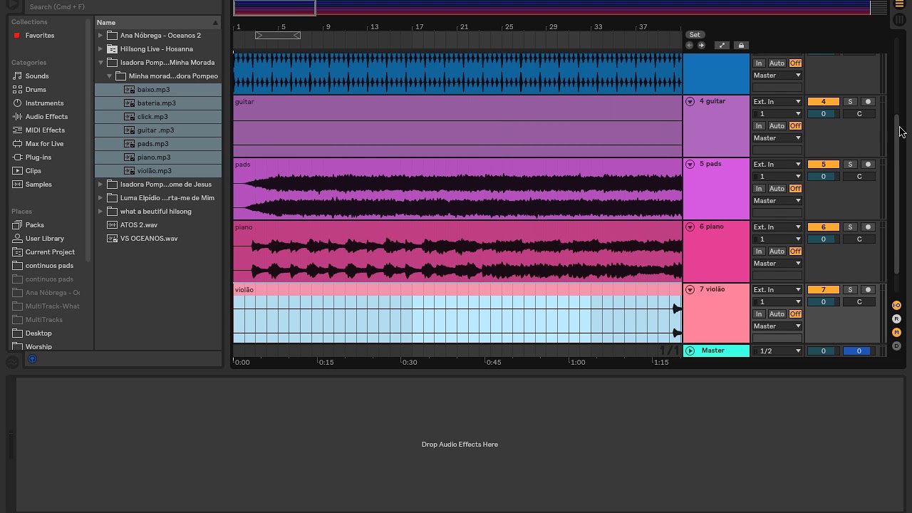 Adicionando Partes de uma Multitrack ( ABLETON LIVE ) YouTube