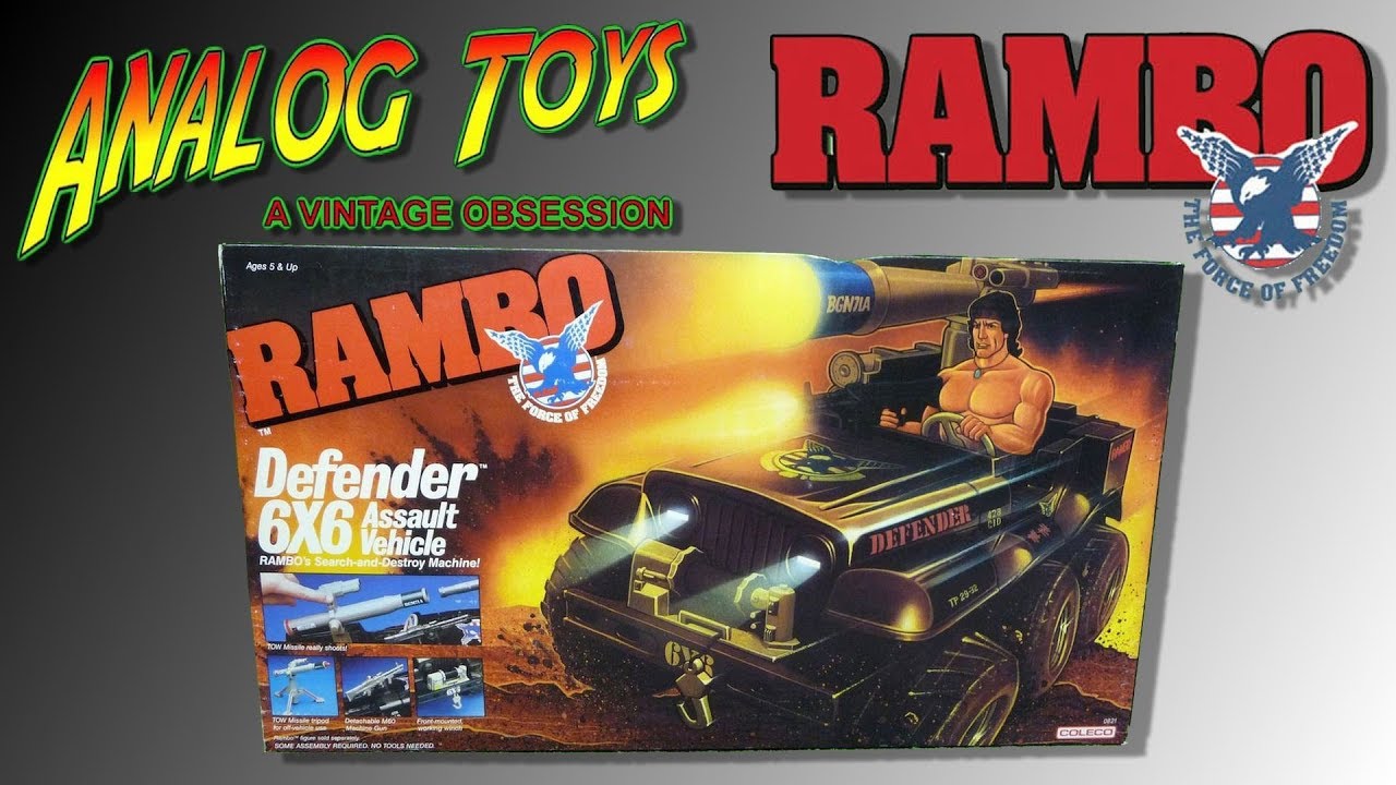 Rambo Vintage Toy Review Part 1 of 2 Coleco Defender 6X6 Assault