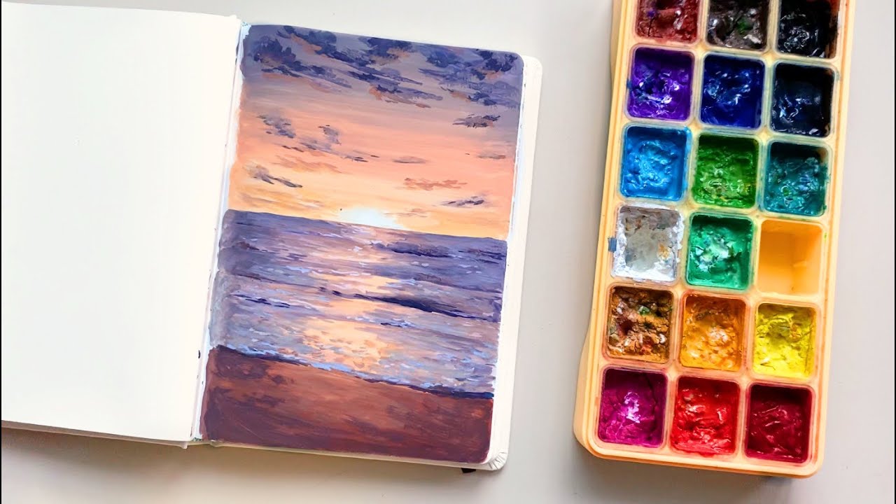 painting on stone paper?! 🪨📑 unboxing the most ecofriendly sketchbook
