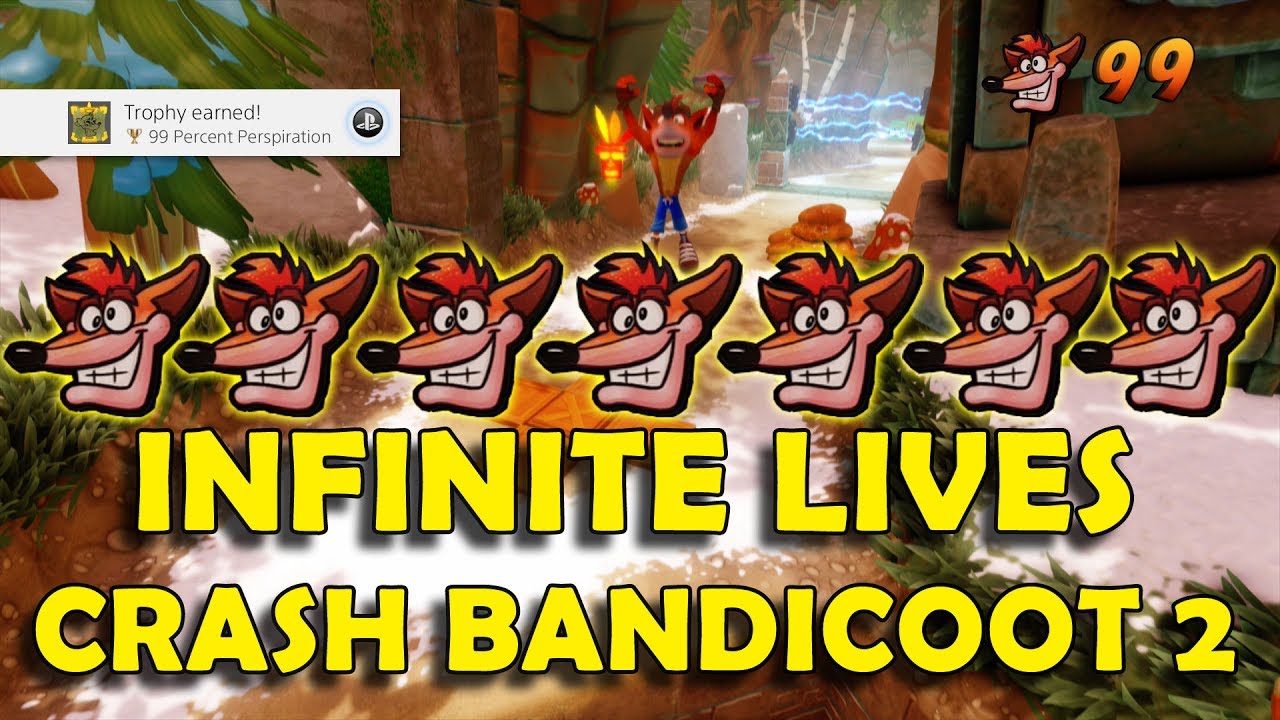 lysere Konserveringsmiddel effektivt Crash Bandicoot 2: Cortex Strikes Back - Unlimited Lives Exploit (99 Lives  in 7 Minutes) - YouTube