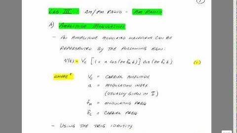 Lab III: AM/FM Radio - AM Radio - Part I