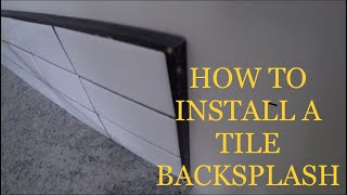 Easy Way To Install Tile Backsplash & Metal Trim Backsplash Tile Metal Trim