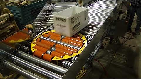 A 24VDC Nor+ MDR Divert Table for sorting from NorthAmCon, Inc.